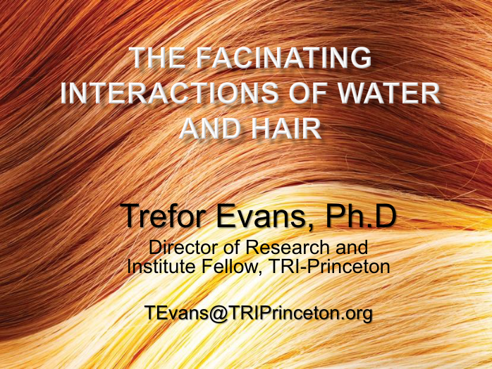 THE FASCINATING INTERACTIONS OF WATER AND HAIR